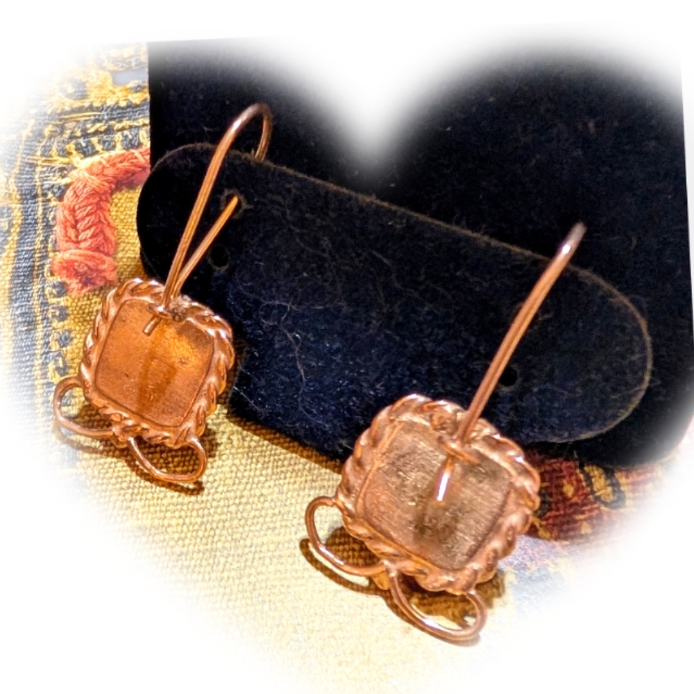 VTG Greek god Hercules 14k Gold over 925 Sterling Silver Earrings - Picture 3 of 7